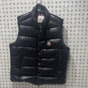 Moncler Shiny Black Puffer Vest